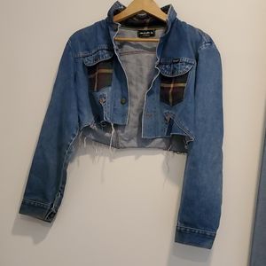 Fendi patched jean jacket from i am koko la